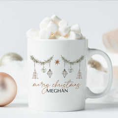 Personalised Christmas Mug Gift for Him Her Employee Secret Santa Corporate Xmas Cozy Coffee Mug