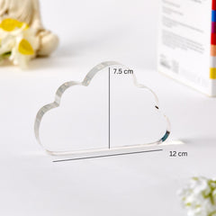 Personalised Cute First Father's Day Gift for Grandad Cloud Acrylic Plaque Keepsake with Name Animal Design from Baby Bump Boy Girl