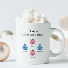 Personalised Dad Mug / Custom Kids Names Gift / Father’s Day Present, Birthday Coffee Gift