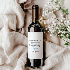 Personalised Dog Dad Father’s Day Gift Wine or Prosecco Label Funny Pet Lover Gift Dog Owner Keepsake Pawsome Bottle Sticker