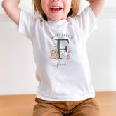 Personalised Easter Initial Outfit for Kids – Bunny Letter Baby Bodysuit or T-shirt