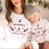 Personalised Family Christmas Jumper – Mummy Daddy Baby Matching Sweatshirt