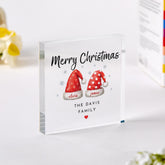 Personalised Family Christmas Keepsake, Santa Hat Family Gift