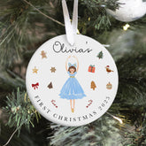 Personalised First Christmas Ceramic Ornament Nutcracker Ballerina Tree Decoration Keepsake – Gift for Baby Girl or Boy