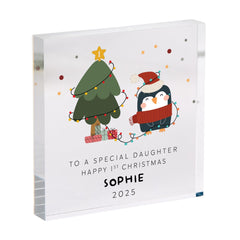 Personalised First Christmas Gift for Son Daughter 1st Xmas Acrylic Plaque