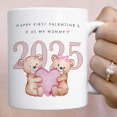 Personalised First Valentine’s Mug for Mummy 2025 Adorable Teddy Bear Thoughtful Keepsake Gift