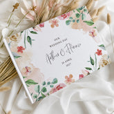 Personalised Floral Wedding Guest Book Botanical Wedding Sign-In Book