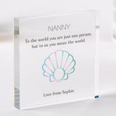 Personalised Gift for Nanny Acrylic Plaque Heartfelt Keepsake Birthday Christmas Gift for Grandma with name Decoration You Mean the World