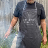 Personalised Grandad Apron / Funny Cooking Gift / Custom Name Kitchen Birthday Father’s Day Present