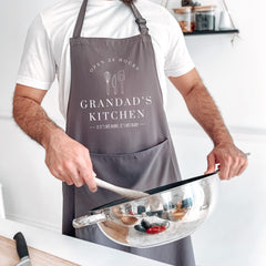 Personalised Grandad Apron / Funny Cooking Gift / Custom Name Kitchen Birthday Father’s Day Present