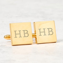 Personalised Initial Cufflinks Custom Engraved Gift for Wedding Anniversary Birthday Father’s Day or Christmas for Him Graduation