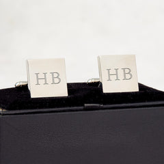Personalised Initial Cufflinks Custom Engraved Gift for Wedding Anniversary Birthday Father’s Day or Christmas for Him Graduation
