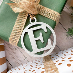 Personalised Initial Wooden Gift Tag Christmas Birthday Gift Tag Custom Christmas Present Tags