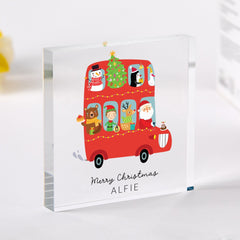 Personalised Kids Christmas Gift Acrylic Plaque Keepsake for Child Nephew Niece or Grandchild