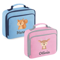 Personalised Kids Lunch Cooler Bag with Kids Name Rainbow Unicorn Astronaut Bee Dinosaur Football Designs Back to School Gift for Boys Girls