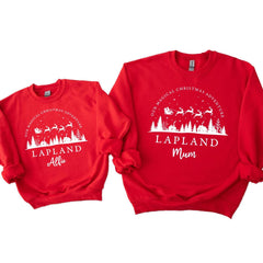 Personalised Lapland Trip Christmas Jumper, Matching Family Xmas Sweatshirt, Kids and Adults