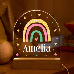 Personalised LED Night Light Birthday Christmas Christening Baptism Baby Shower Gift