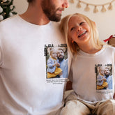 Personalised Matching photo t-shirts for daddy with your text, Dad and Son/Daughter, QTY 1