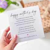 Personalised Mother's Day Card Heartfelt Poem for Mum Thoughtful Mum Gift Keepsake Card for Her Special Mum Sentimental Mothers Day Gift