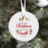 Personalised Mr. And Mrs. Ornament Custom Our First Christmas As Mr. And Mrs Ornament 1st Christmas Ornament Married Xmas Tree Ornament Gift