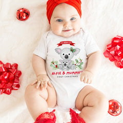 Personalised Mummy & Baby First Christmas T-Shirt – Matching Christmas Outfit