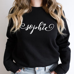Personalised Name Sweatshirt for Her – Custom Jumper Gift for Birthday, Bridesmaid or Christmas