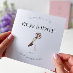 Personalised New Home Card Housewarming Congratulations for Couple Friends or Family Newlyweds First - Time Homeowners Gift Card