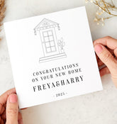 Personalised New Home Card Housewarming Congratulations for Newlyweds First - Time Homeowners Couple Friends Family or Neighbours