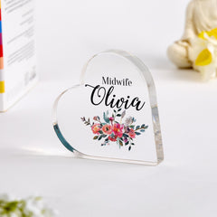 Personalised Nurse Gift with Name Thank You Keepsake Custom Appreciation Present for Her Graduation Nurse Week nu