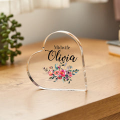 Personalised Nurse Gift with Name Thank You Keepsake Custom Appreciation Present for Her Graduation Nurse Week nu