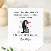 Personalised Penguin Card for Mum Cute Animal Card from Child Mother's Day or Mum's Birthday Card I Am Your Little Penguin