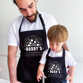 Personalised Pizza Apron Set / Dad Child Gift / Custom Pizzeria Aprons / Father’s Day Present