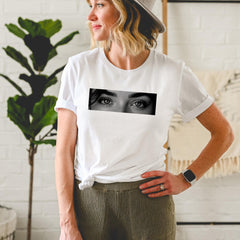 Personalised Portrait T-Shirt for Her – Custom Photo Tee Gift for Valentine's Day or Birthday