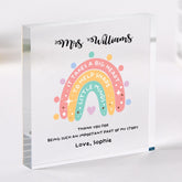 Personalised Teacher Plaque Gift - End of Term Thank You Christmas Teacher’s Day Keepsake for Nursery Primary or Secondary Teacher from Child