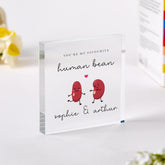 Personalised Valentine’s Day Acrylic Plaque – You’re My Favourite Human Bean