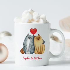 Personalised Valentine’s Day Mug with Names - Anniversary Gift