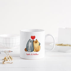 Personalised Valentine’s Day Mug with Names - Anniversary Gift