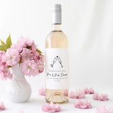 Personalised Wedding Wine Label for Bride & Groom Fun Champagne Design Wine or Prosecco Bottle Sticker Gift for Couples Friends or Family