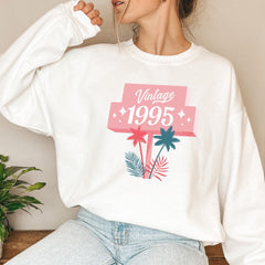 Retro Style Limited Edition Birthday Jumper for Her Women Vintage Year Sweatshirt 21st 30th 40th 50th 60th