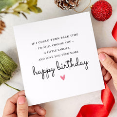 Romantic Birthday Card for Wife Husband Girlfriend Boyfriend Partner Heartfelt Love Card with Meaningful Birthday Gift for Him or Her