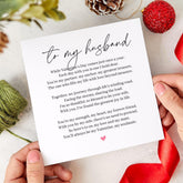 Romantic Valentine's Day Card for Husband Thoughtful Love Letter Sentimental Valentine's Keepsake for Him Perfect for Couples