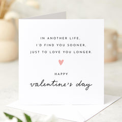 Romantic Valentine's Day Card for Husband Wife Boyfriend Girlfriend Partner Thoughtful Love Card for Him or Her Heartfelt Gift