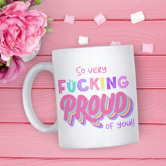 So very fucking proud of you mug / Congratulations for your graduations gift / Graduation gift for her him / A level GCSE result day