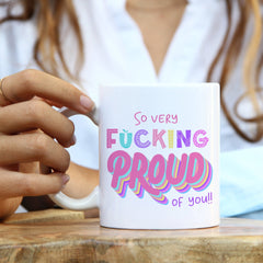 So very fucking proud of you mug / Congratulations for your graduations gift / Graduation gift for her him / A level GCSE result day
