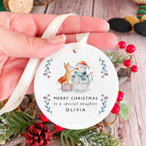 Special Daughter Ornament with name Merry Christmas to Our Special Daughter Cute Personalised Gift Baby First Christmas Toddler Keepsake