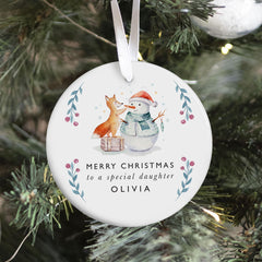 Special Daughter Ornament with name Merry Christmas to Our Special Daughter Cute Personalised Gift Baby First Christmas Toddler Keepsake