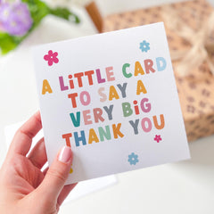 Thank You Card for Teacher Doctor Nurse Friend Boss or Colleague Colourful Bright and Cheerful Appreciation Card for Her or Him
