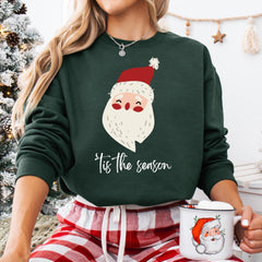 Tis The Season Christmas Jumper Gift for Her – Funny Santa Xmas Sweatshirt UK Holiday Outfit