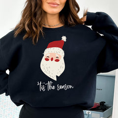 Tis The Season Christmas Jumper Gift for Her – Funny Santa Xmas Sweatshirt UK Holiday Outfit
