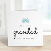 To a special grandad Personalised Father’s Day Card for grandpa Rainbow Design Gift from grandchild granddaughter grandson Keepsake